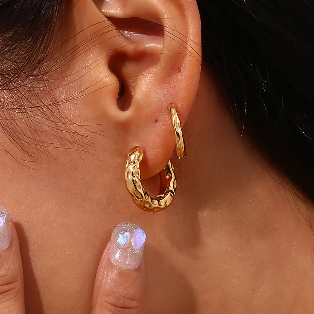 Aretes de Aro Baño de Oro