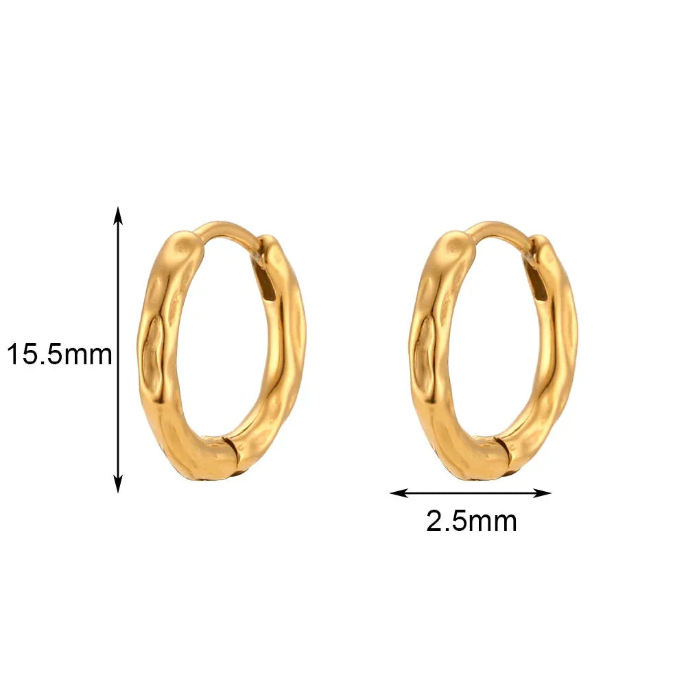 Aretes de Aro Baño de Oro